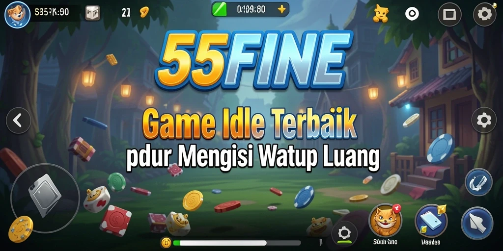 Screenshot gameplay 55FIVE menampilkan aksi Idle yang menarik.