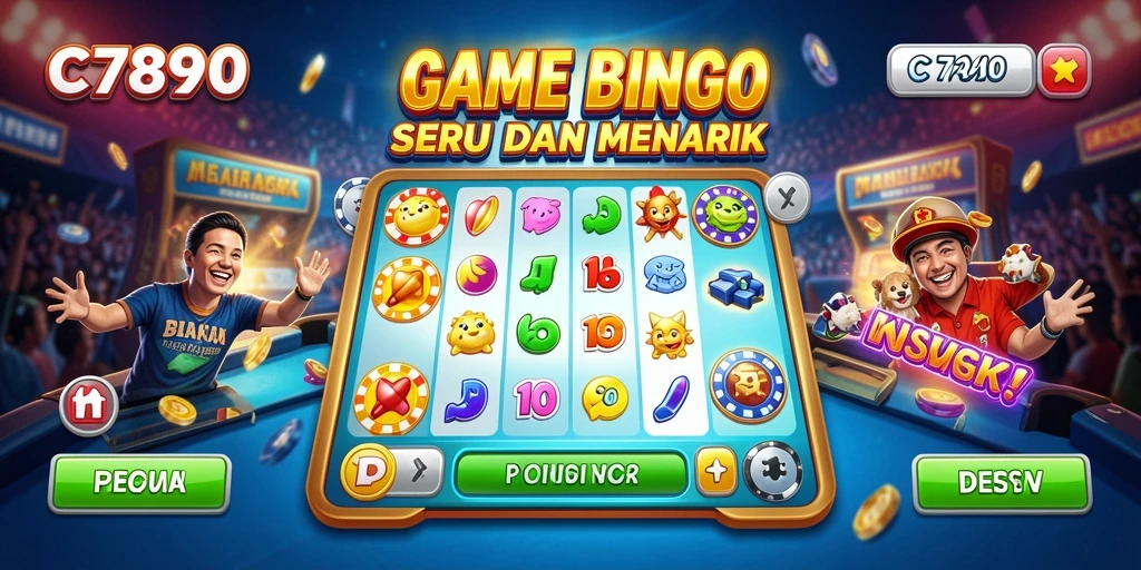 Screenshot utama C7890 menampilkan gameplay Bingo yang seru.