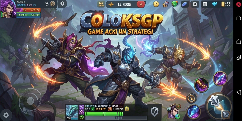 Screenshot gameplay COLOKSGP yang menampilkan aksi seru di arena MOBA.