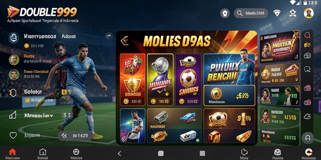 Tampilan gameplay Sportsbook yang menarik dan sederhana.