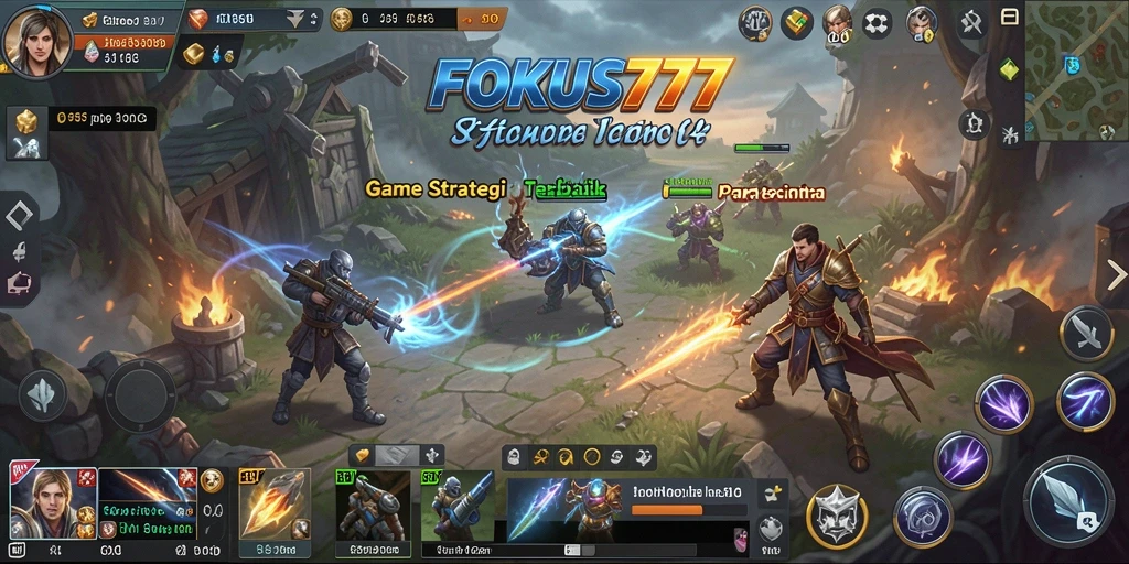 Tampilan gameplay <strong>FOKUS777</strong> yang seru dan strategis.