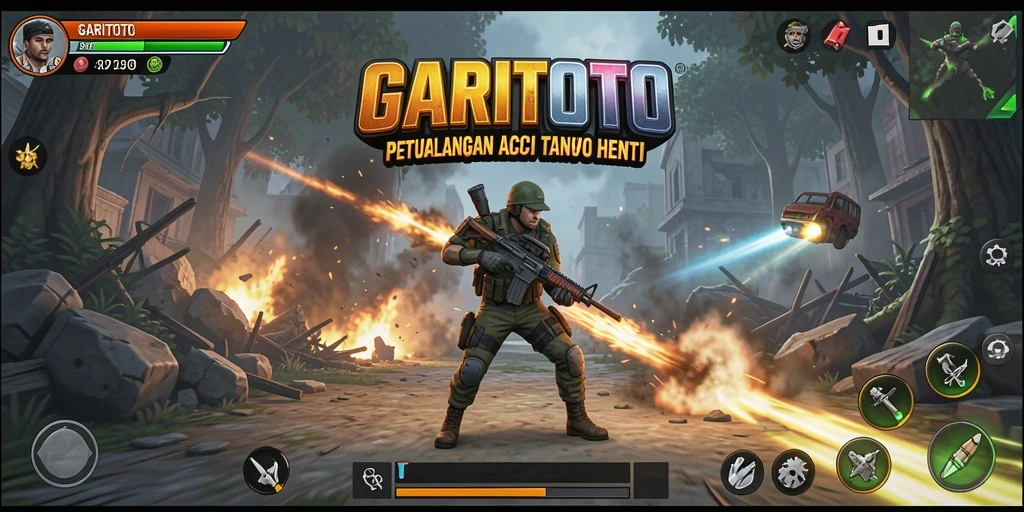 Tangkapan layar aksi mendebarkan dalam GARITOTO.