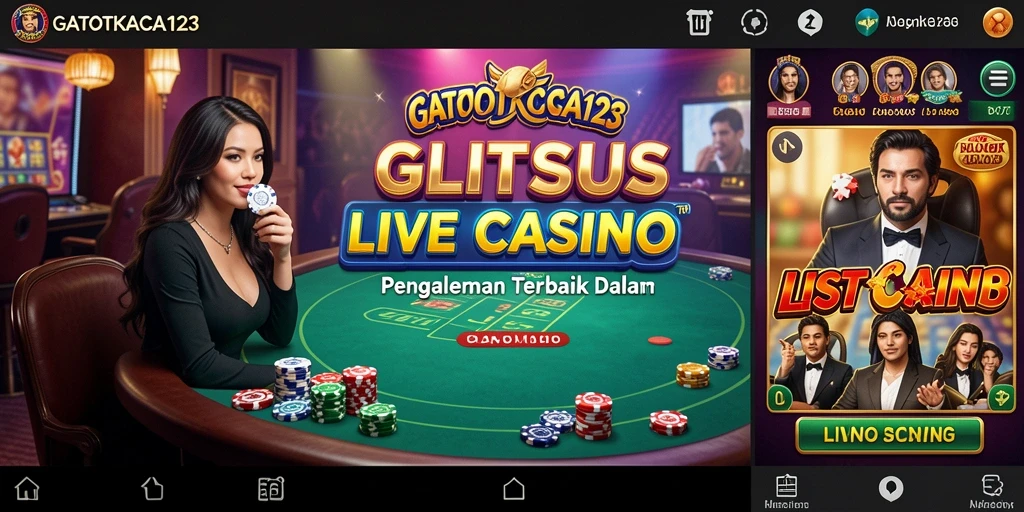Screenshot GATOTKACA123 menampilkan dealer yang ramah dan permainan yang menarik.