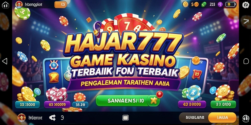 Tampilan menakjubkan dari gameplay Kasino di HAJAR777