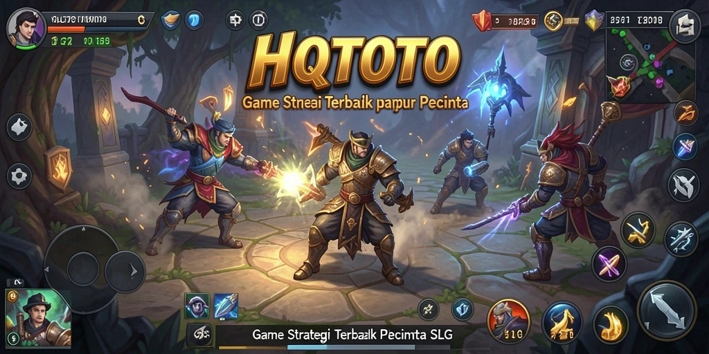 Tampilan layar gameplay HQTOTO menampilkan strategi yang menarik dan pertarungan seru.