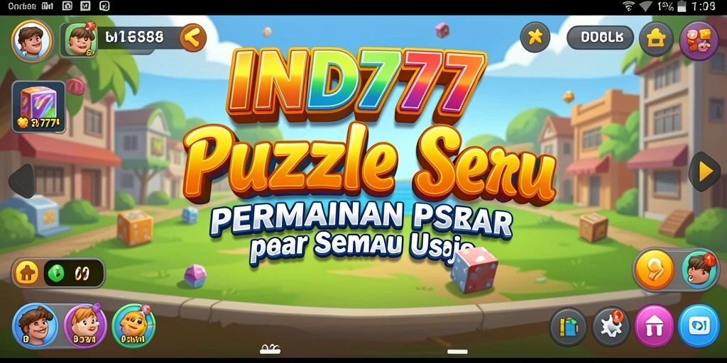 Screenshot menunjukkan gameplay menantang dari IND777 dengan puzzle interaktif.