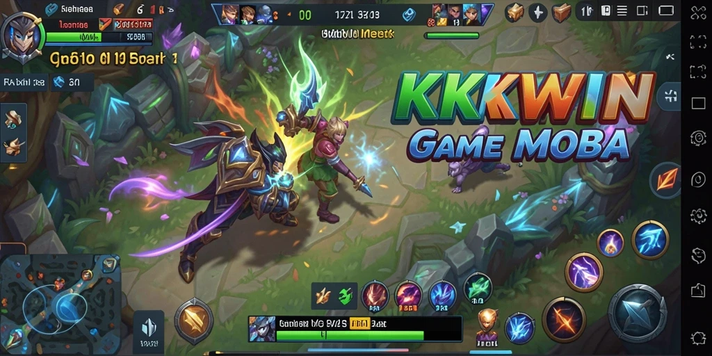 Tampilan gameplay seru di KKWIN dengan pertempuran intens.