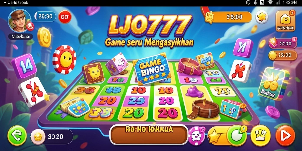 Tampilan gameplay seru dalam permainan Bingo LJO777.
