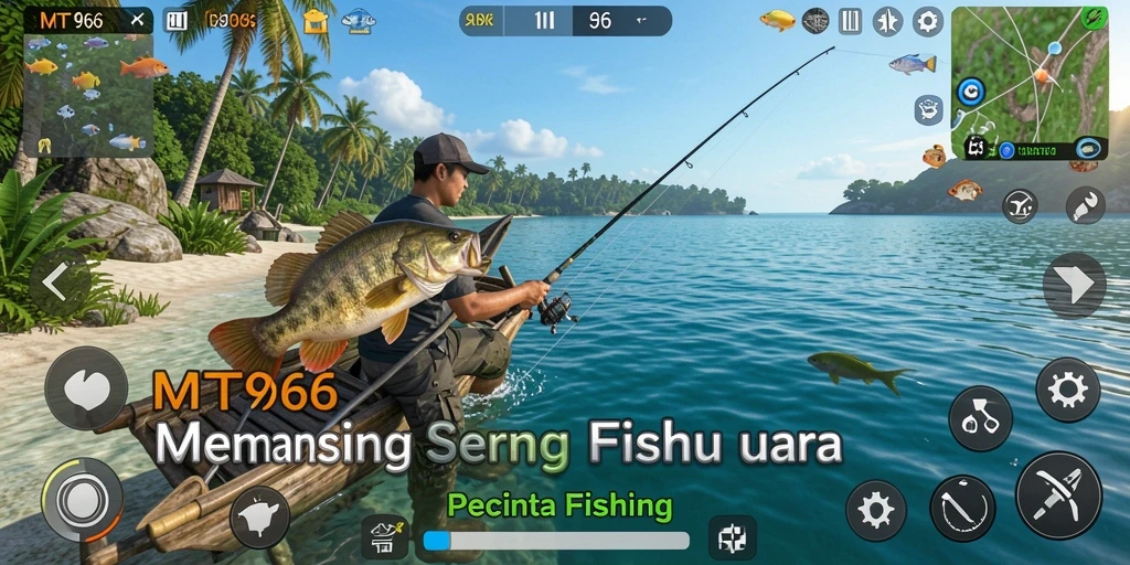 Tangkapan ikan yang spektakuler dalam gameplay MT966.