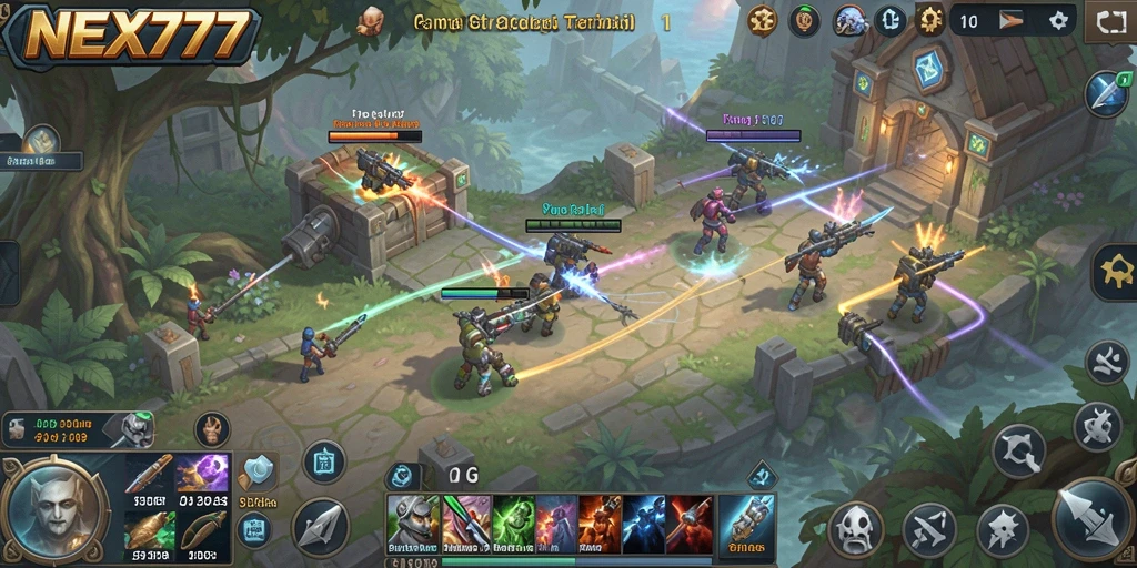 Tampilan strategis dan pertempuran seru dalam NEX777.