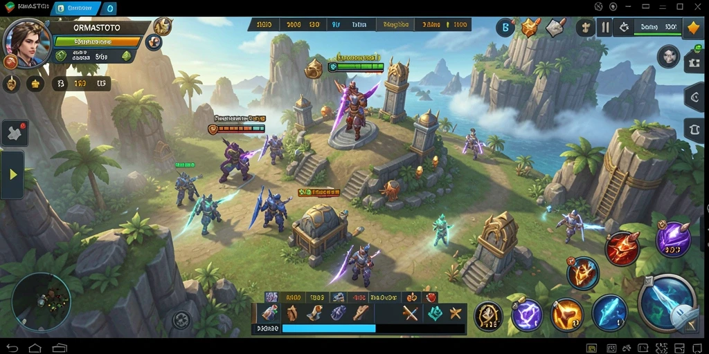 Tampilan gameplay seru dalam ORMASTOTO yang penuh strategi.