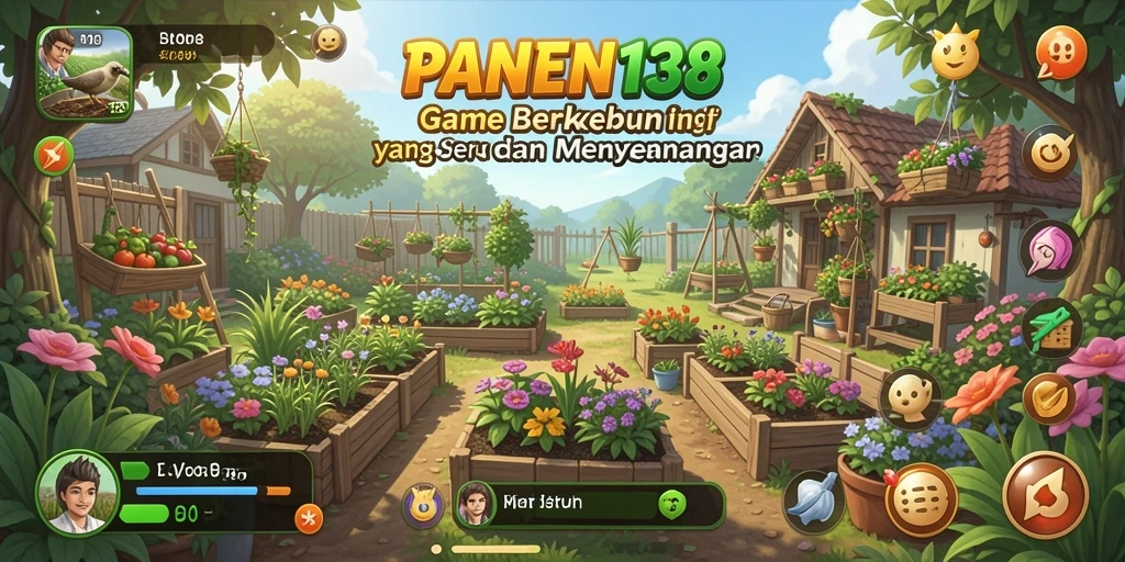Tampilan menarik dari screenshot gameplay PANEN138 dengan ladang yang subur.