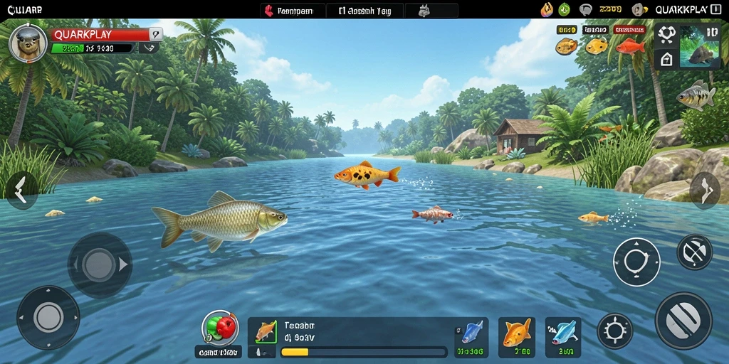 Tangkapan ikan spektakuler dalam QUARKPLAY yang memukau.