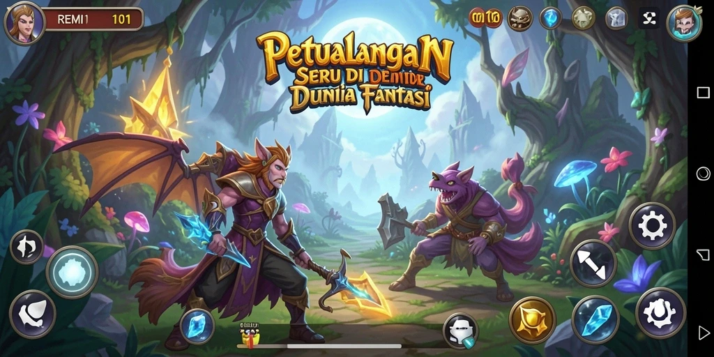 Screenshot gameplay <strong>REMI101</strong> menampilkan aksi seru di dunia petualangan.