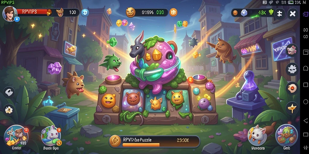 Tampilan menakjubkan dari gameplay RPVIP3 yang penuh teka-teki.