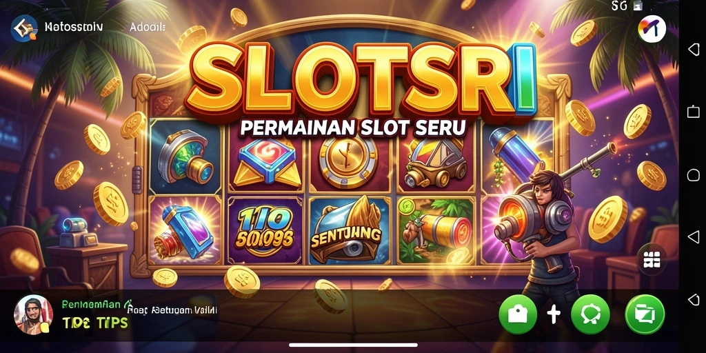 Tangkapan layar gameplay SLOTSRI yang penuh warna dan menarik.