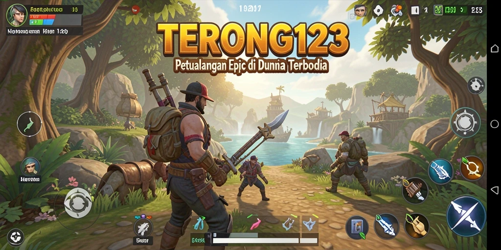 Tampilan gameplay Open World yang menakjubkan di TERONG123.